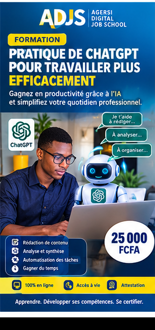 FORMATION PRATIQUE DE CHATGPT POUR TRAVAILLER PLUS EFFICACEMENT