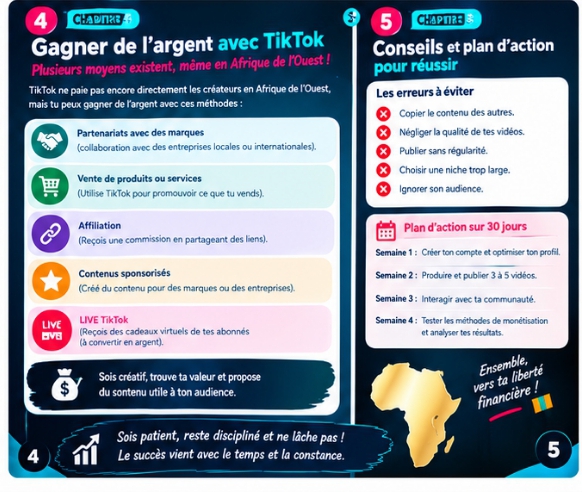 Comment créer un compte TikTok monétisable en Afrique de l’Ouest