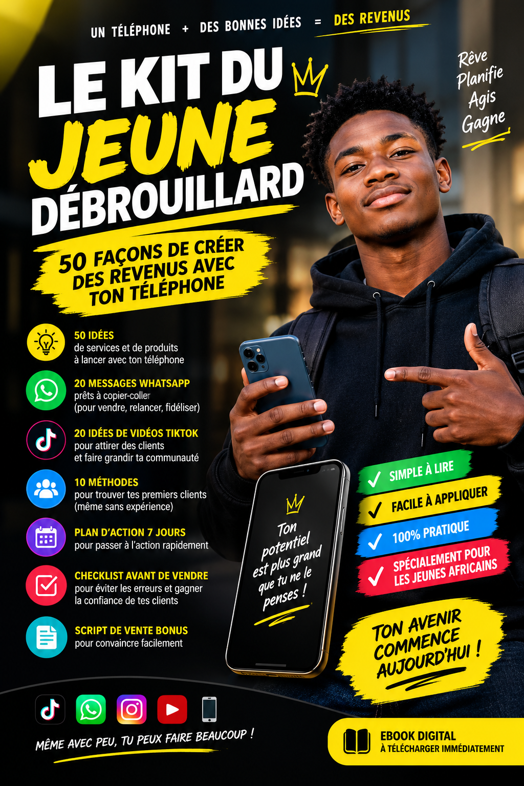 Le Kit du Jeune Débrouillard – 50 façons de créer des revenus avec ton téléphone