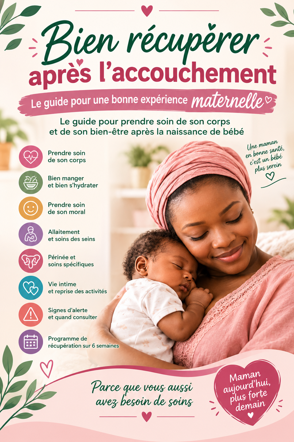 Guide pour bien récupéré après l'accouchement
