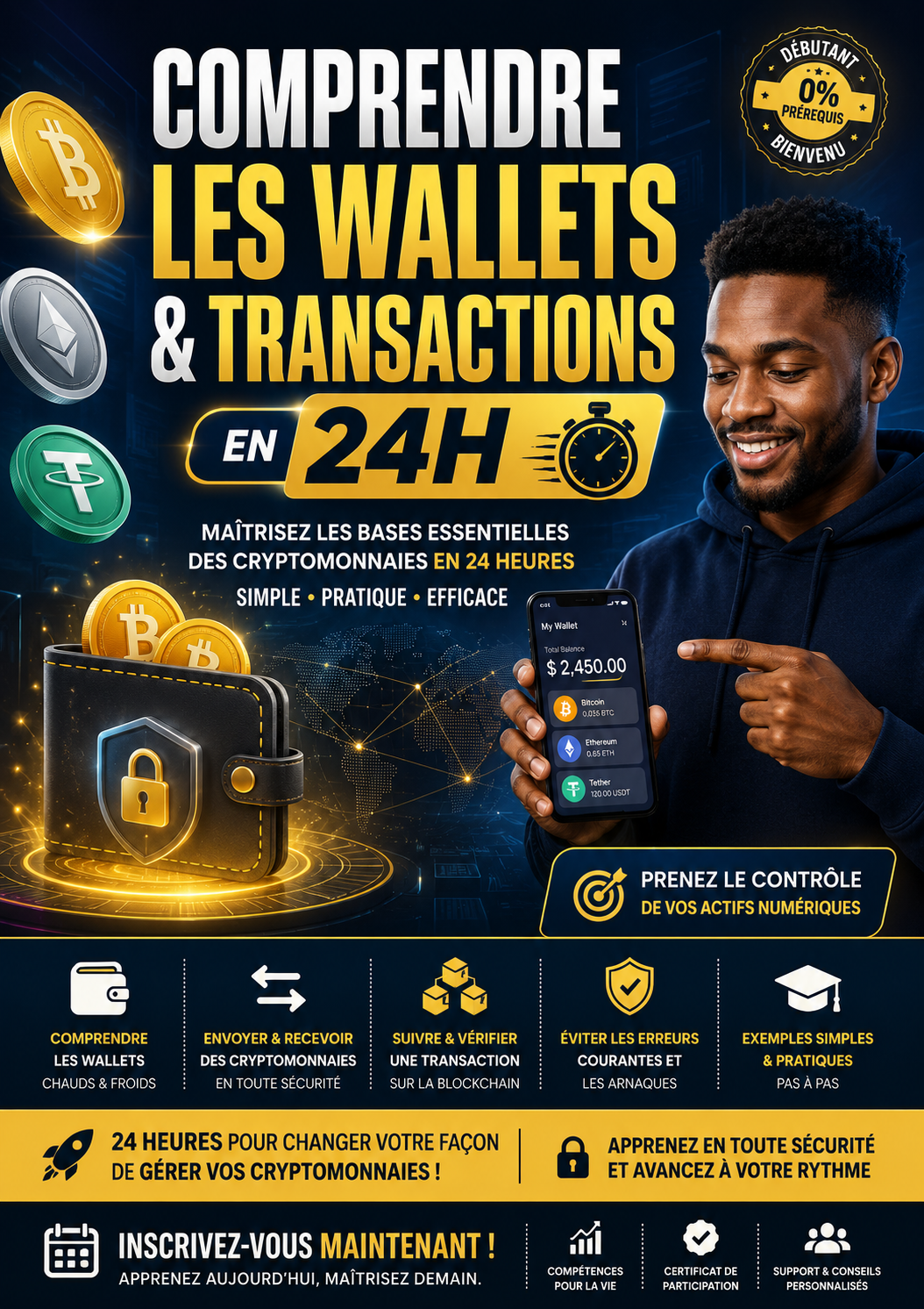 Comprendre les Wallets & Transactions en 24h ! 💰