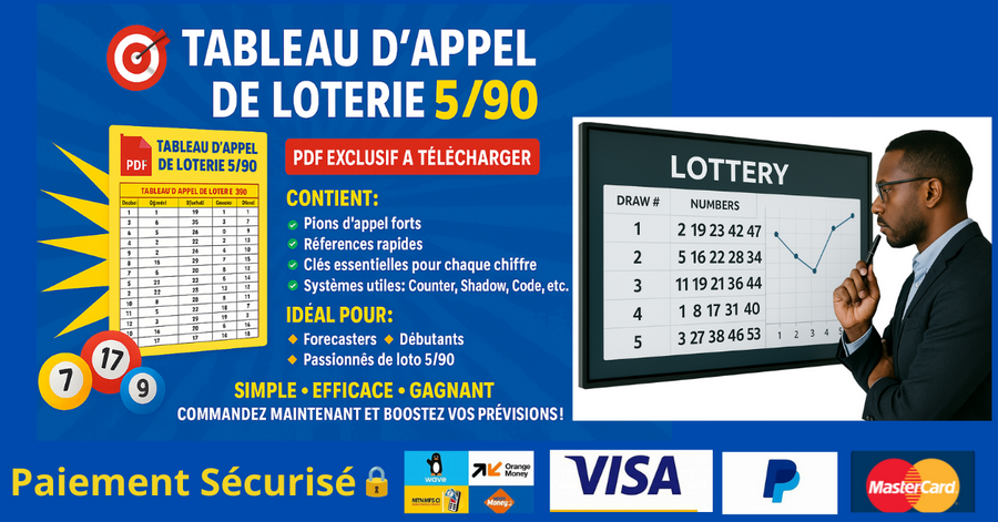 Tableau d'Appel Loto 5/90 PDF 3 en 1