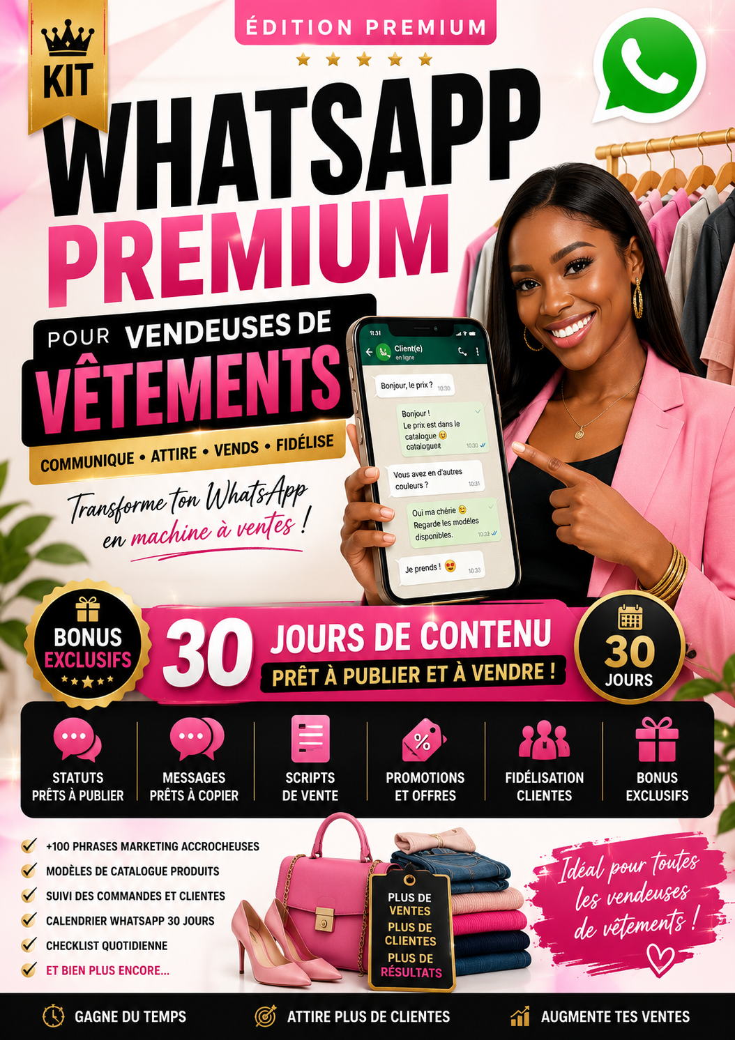 KIT WATSAPP spécial vendeuses de vetements