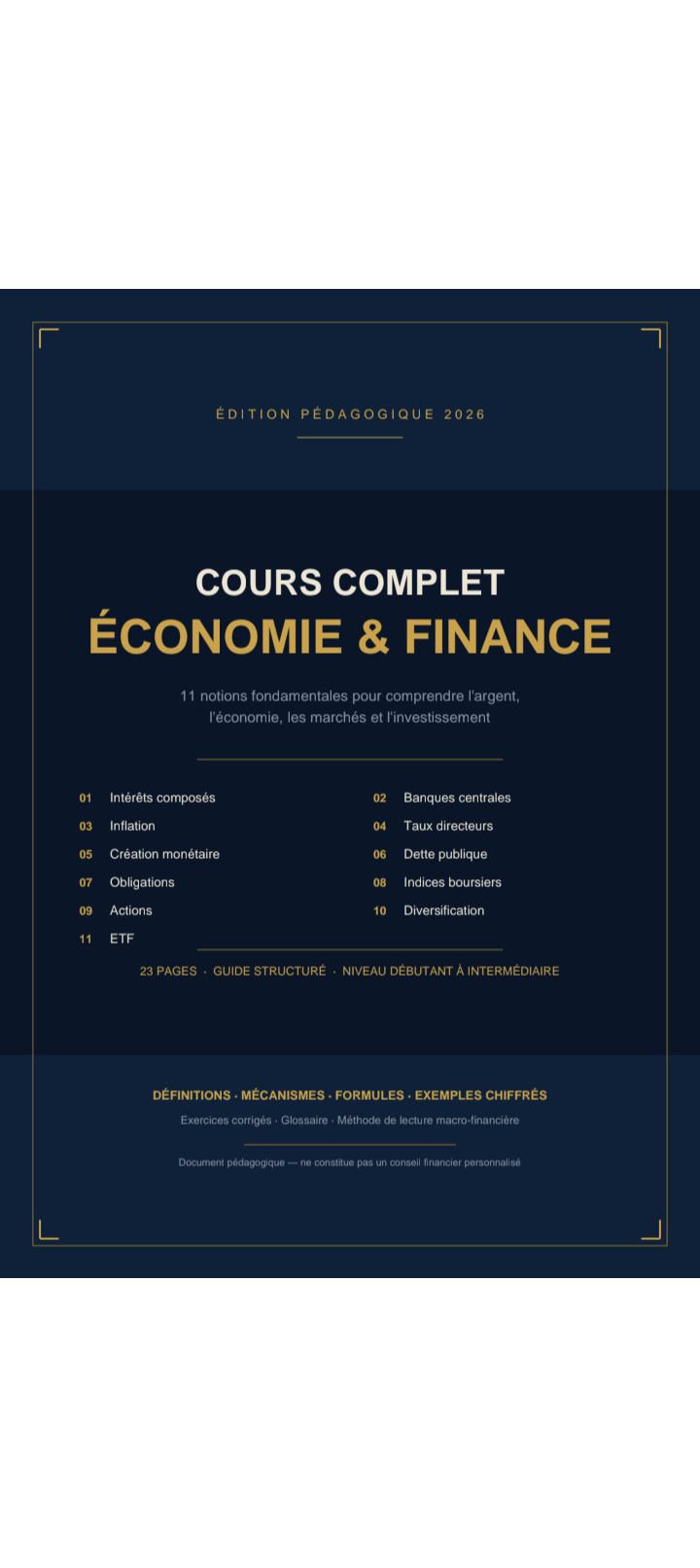 Économie & Finance formation complète