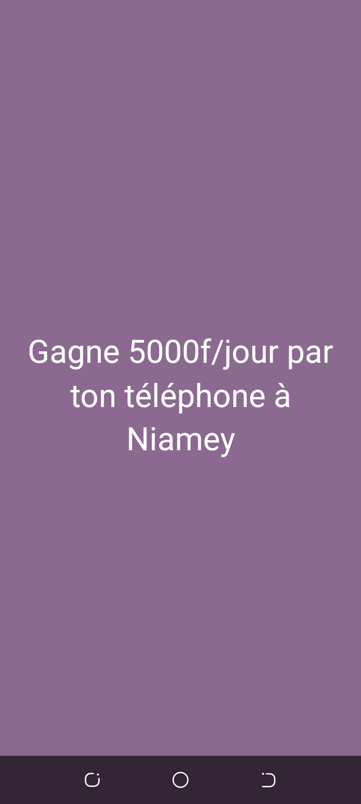 Gagne 5000f/jour avec ton téléphone à Niamey