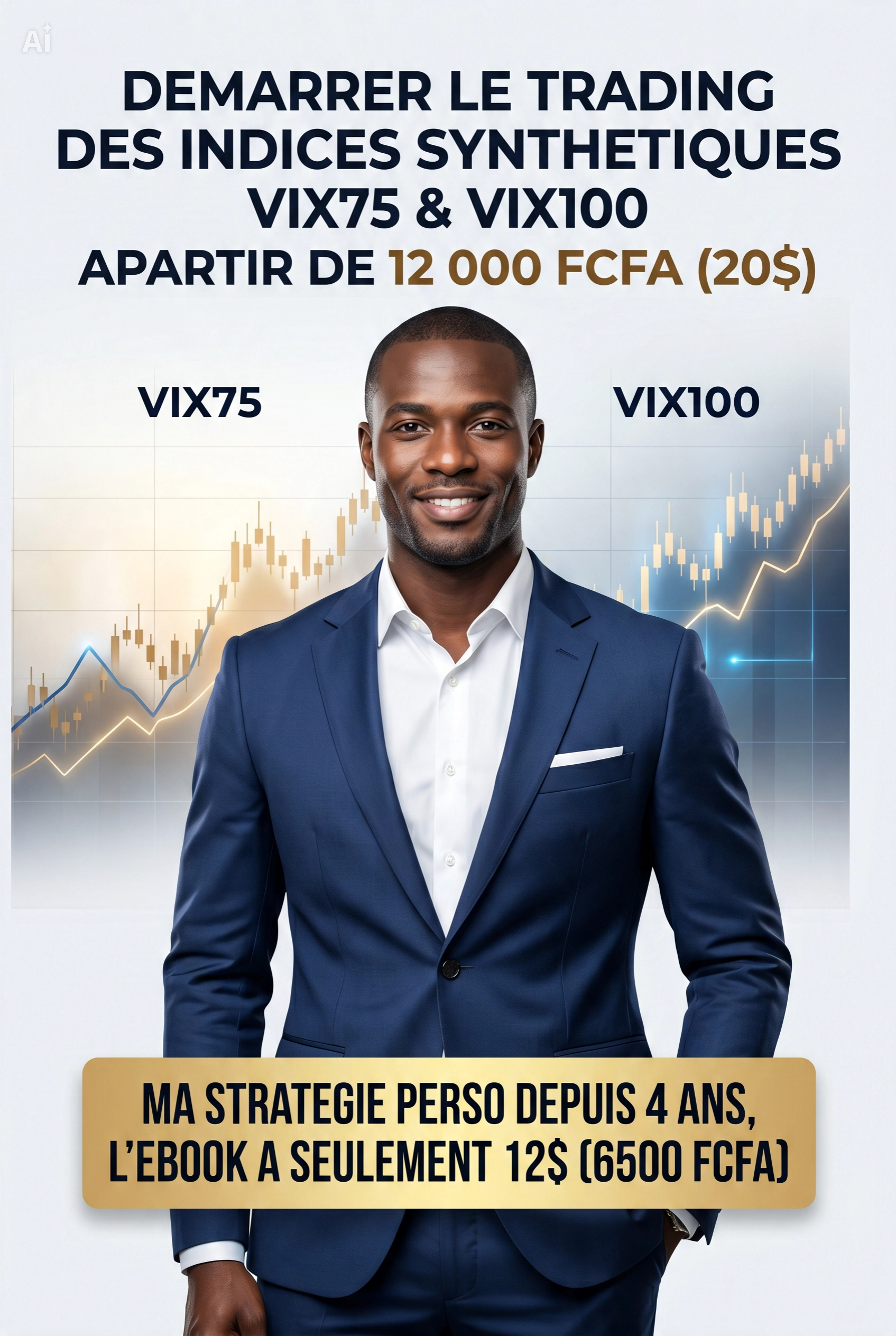 DEMARRER LE TRADING DES INDICES SYNTHETIQUES VIX75 - VIX100 ( MON UNIQUE STRATEGIE EN BONUS )
