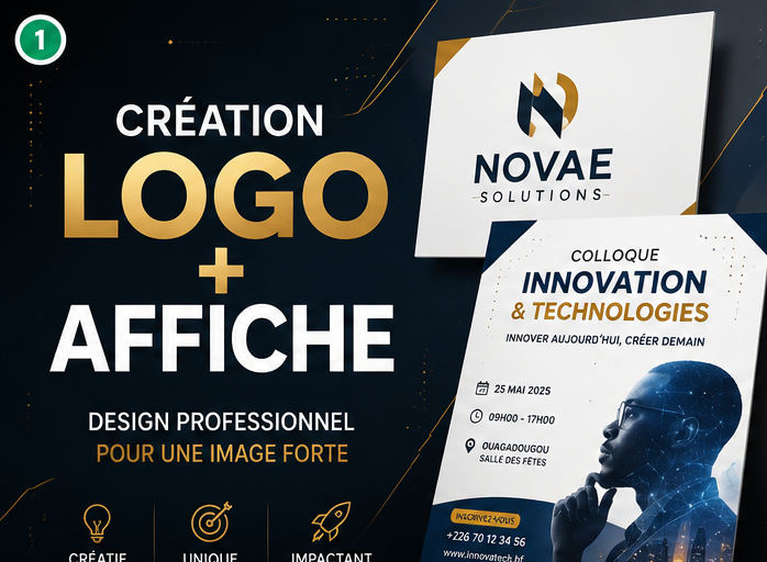 Création Logo et Affiche Professionnelle