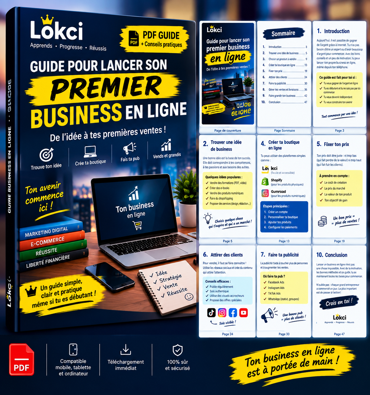 Guide pour lancer son premier business en ligne »