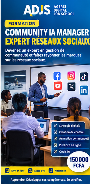 FORMATION CERTIFIANTE POUR DEVENIR COMMUNITY IA MANAGER_EXPERT RÉSEAUX SOCIAUX