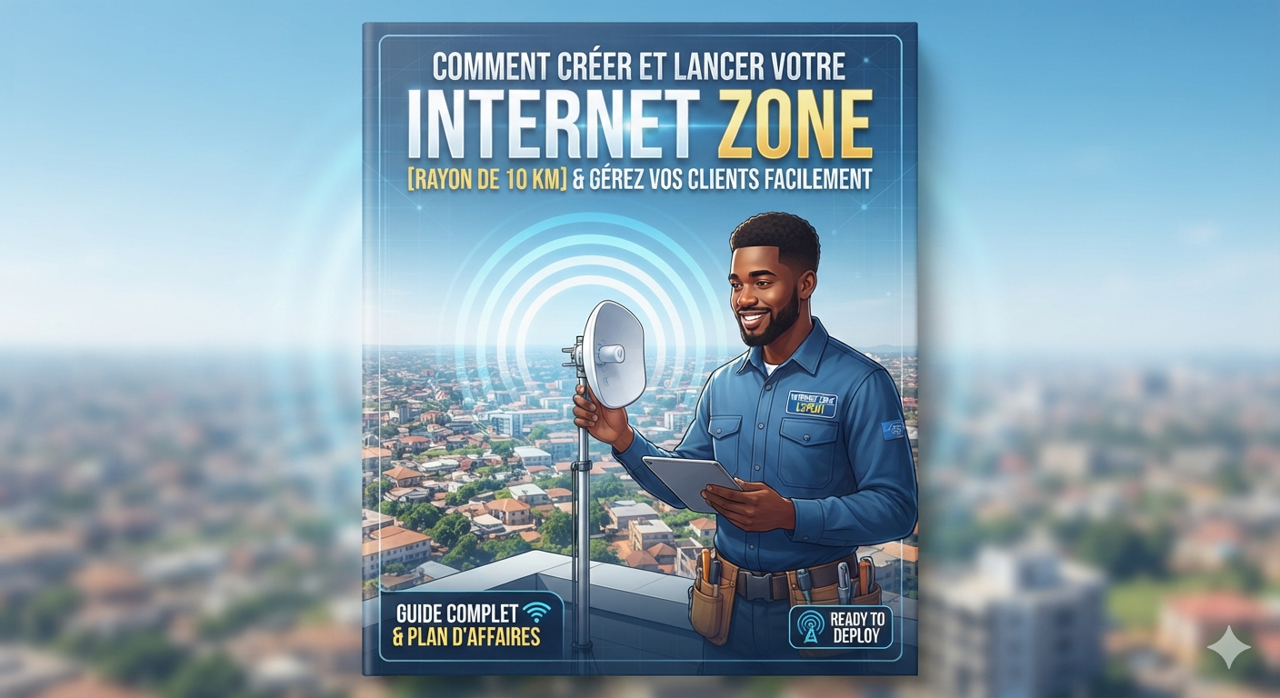 de l'annonce :Titre de l'annonce :  Guide Pratique : Comment Lancer une "Internet Zone" dans un Rayon de 10 km et Générer des Revenus Stable