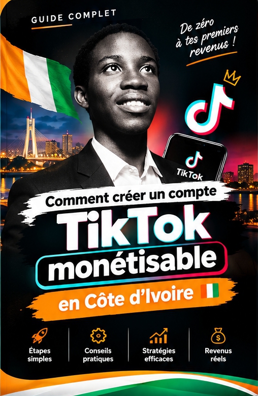 📘 Comment créer un compte TikTok monétisable en Côte d’Ivoire 🇨🇮