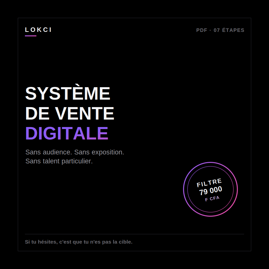 Système de vente digitale