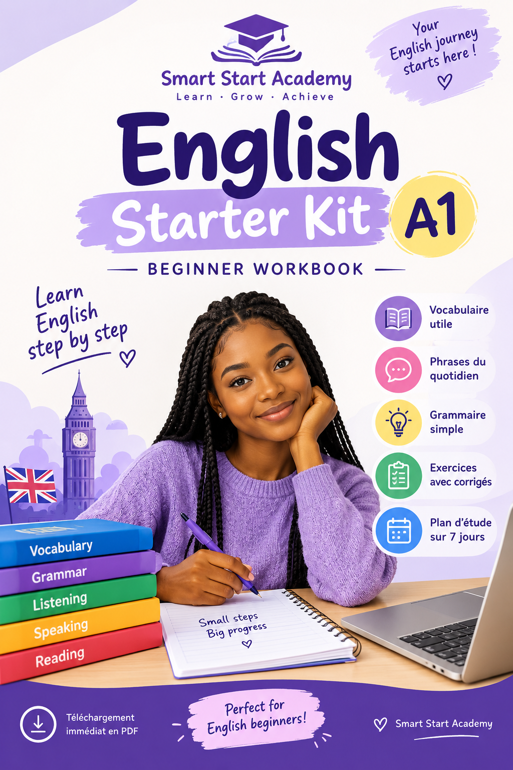 ENGLISH STARTER KIT A1 BEGINNER WOEKBOOK