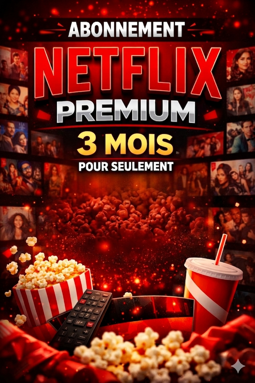 Abonnement Netflix Premium 2 Mois