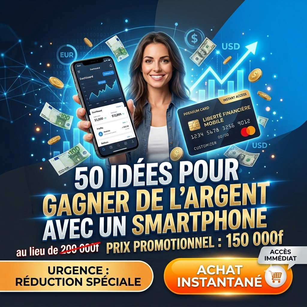 Les 50 idées pour se faire de l'argent avec un smartphone