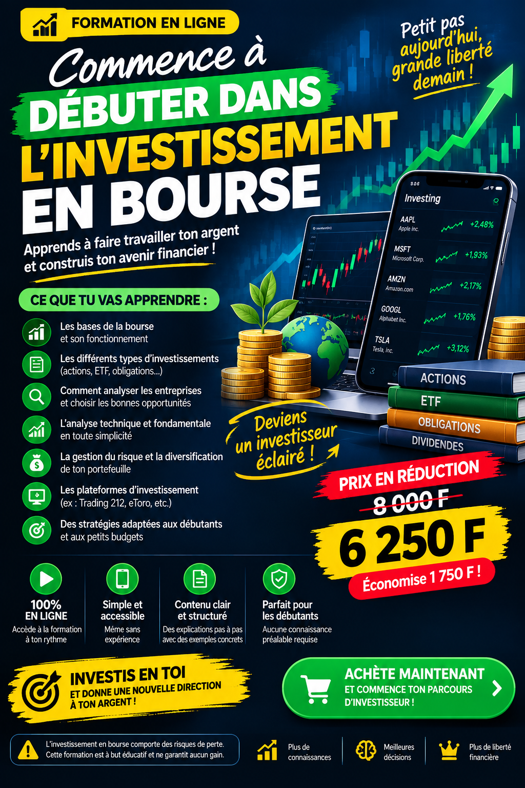 Comment devenir actionnaires et investir dans la bourse