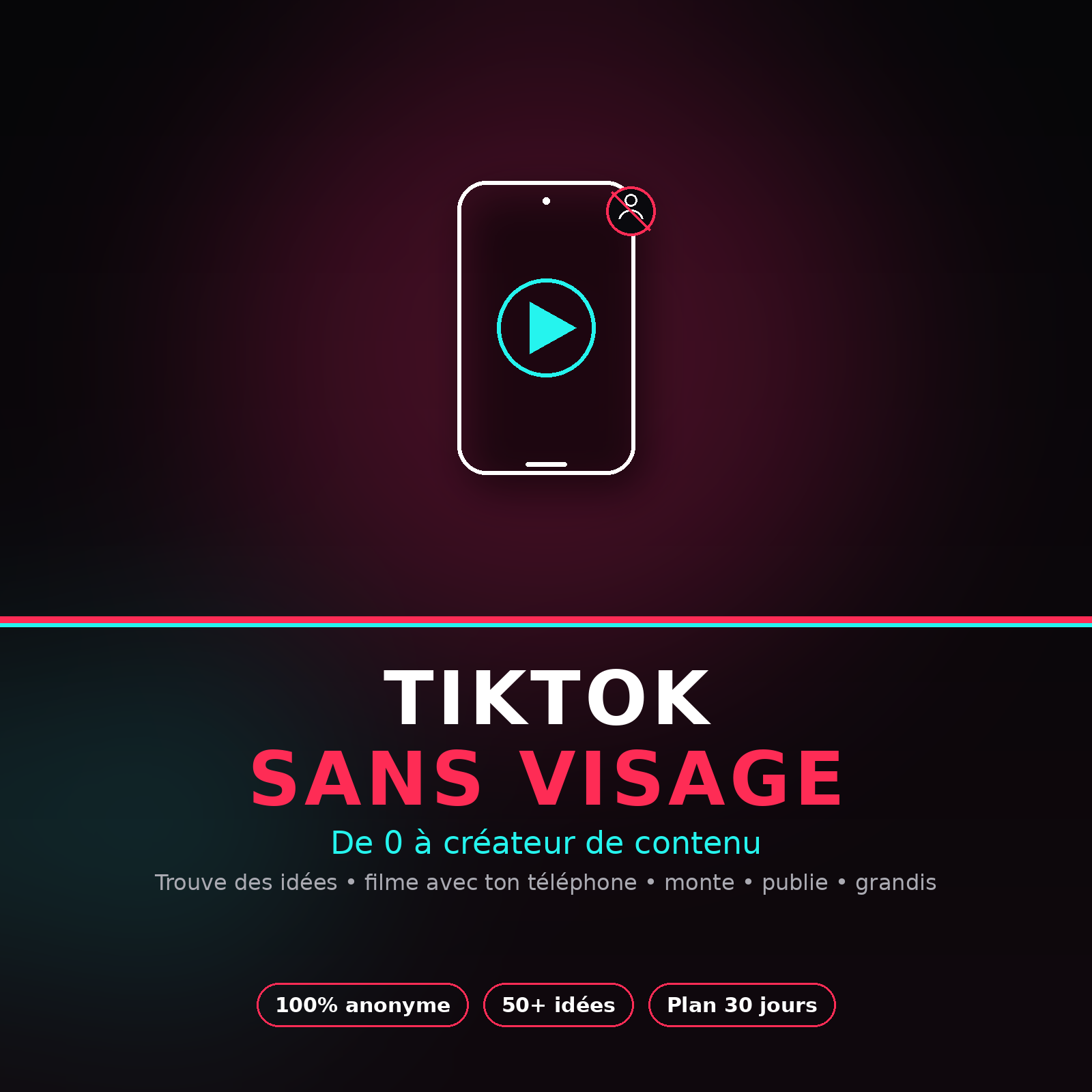 TikTok Sans Visage — De 0 à Créateur de Contenu