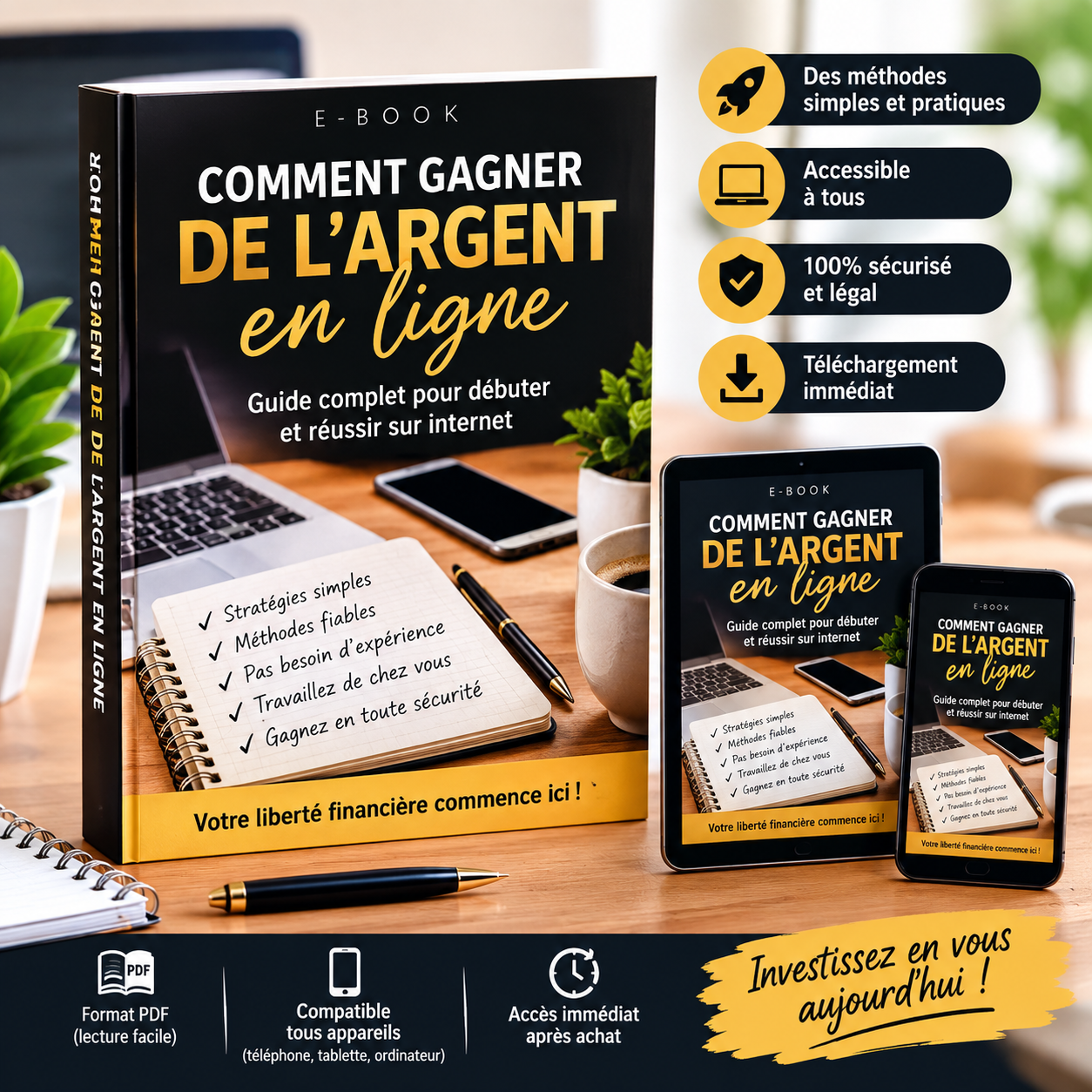 Guide pour gagner de l'argent en ligne