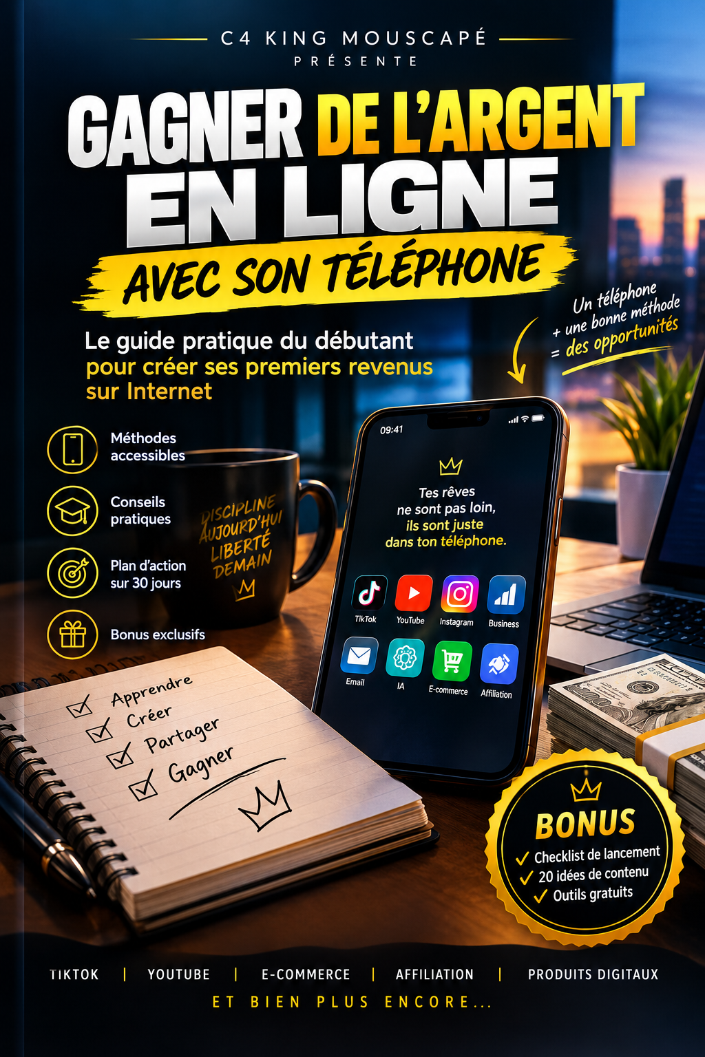 Gagner de l’argent en ligne avec son téléphone