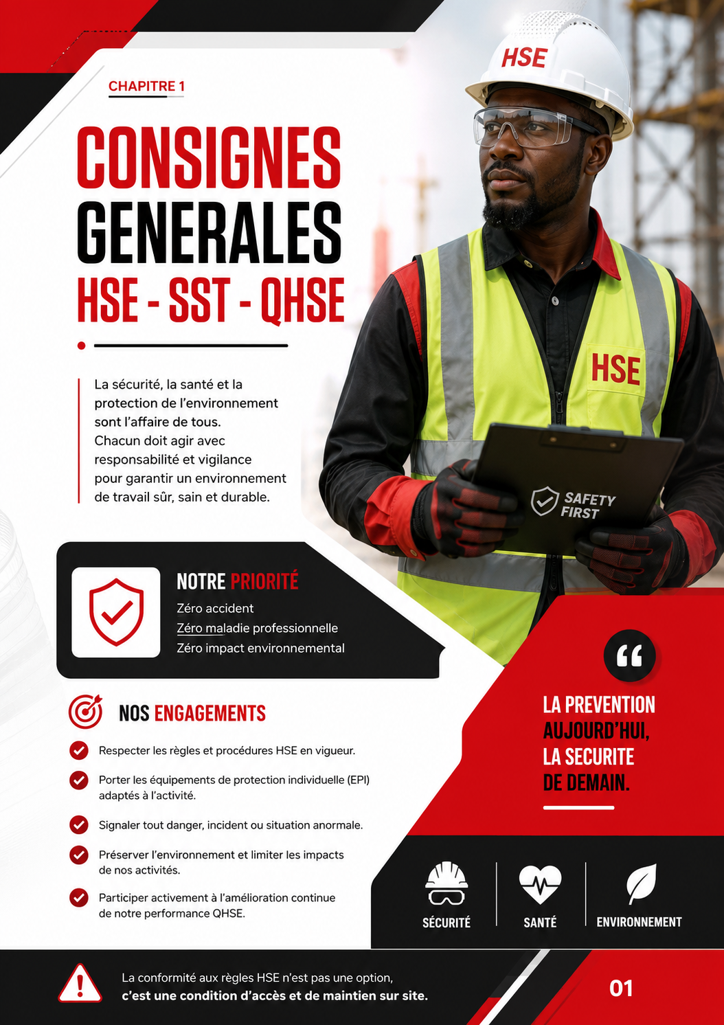 CONSIGNES GENERALES HSE- SST-QHSE