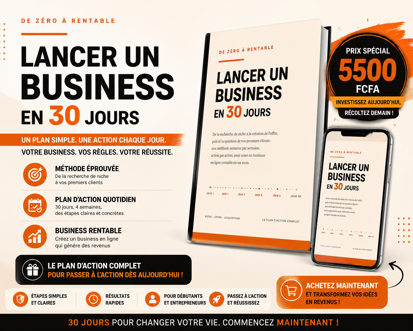 Lancer un business dans 30jours