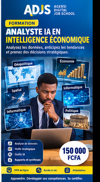 FORMATION CERTIFIANTE POUR DEVENIR ANALYSTE IA EN INTELLIGENCE ÉCONOMIQUE