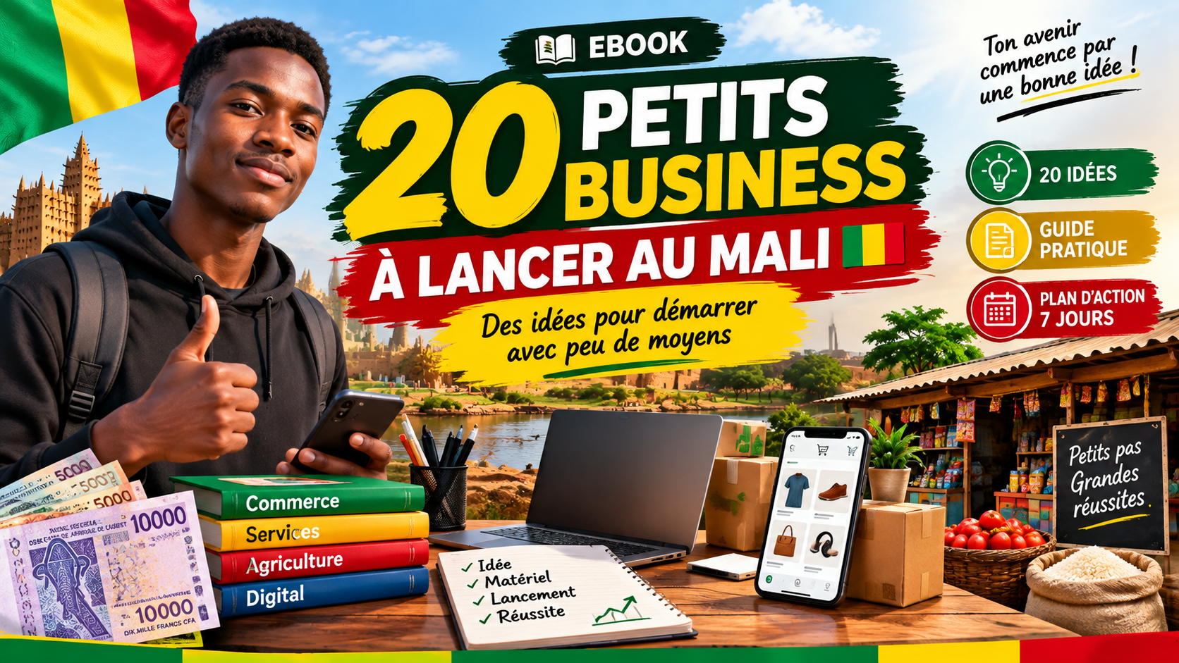 20 PETIT  BUSINESS Á LANCER AU MALI