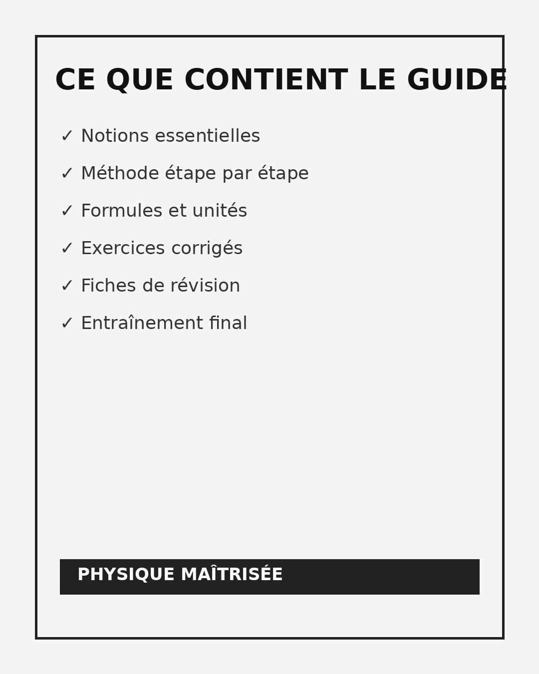 PHYSIQUE MAÎTRISÉE – Méthode complète pour résoudre les problèmes de physique.