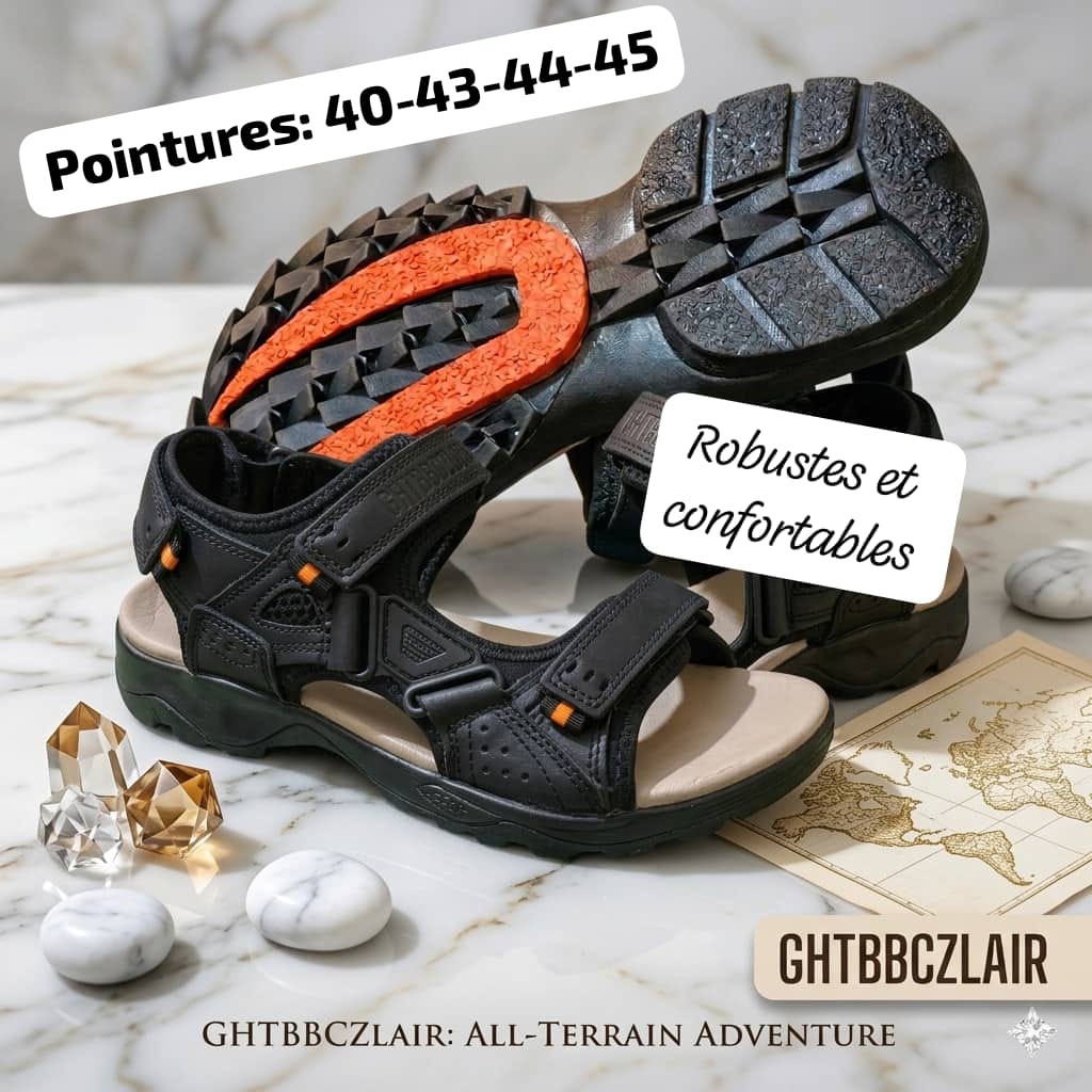sandales en cuir pour hommes