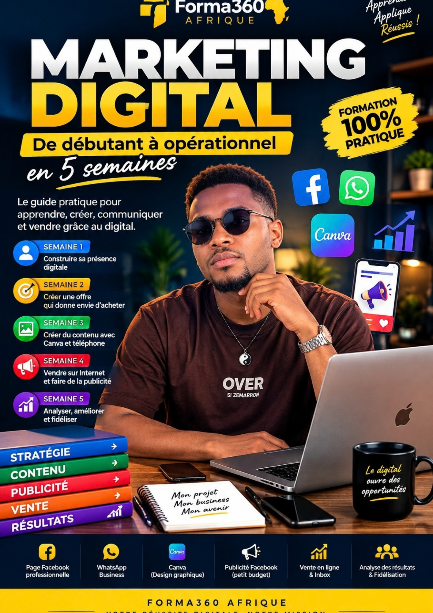 MARKETING DIGITAL 100% PRATIQUE De débutant à opérationnel en 5 semaines
