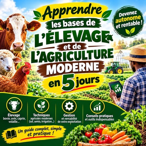 Apprendre les bases de l’élevage et de l’agriculture moderne en 5jours